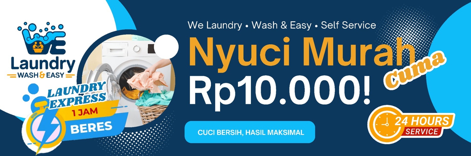 Proses laundry profesional di We Laundry